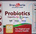 Branddarlie Probiotics Capsules for Women – 50 Billion CFUs with Cranberry & D-Mannose for Vaginal and Urinary Health – 60 Veggie Capsules