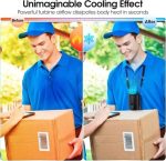 Rechargeable Portable Clip-On Personal Fan with 4-Speed Strong Airflow - Hands-Free Waist Cooling - Neck Fan, Wearable Belt Fan for Outdoor Adventures and Work, small, black - Image 6