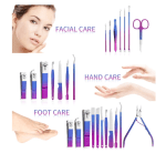 9/18 pcs Gradient Color Nail Clippers Manicure and Pedicure Tool Set - Image 4