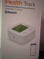 iHealth Track Smart Upper Arm Blood Pressure Monitor with Wide Range Cuff that fits Standard to Large Adult Arms, Bluetooth Compatible for iOS & Android Devices