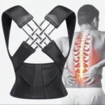 Correction Belt Open Shoulder Anti-Humpback Corrector For Adult Men And Women - Black, Black Back Posture Correction Waist Trainer Corrector